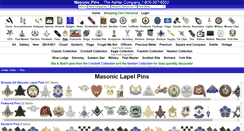 Desktop Screenshot of masonicpins.com